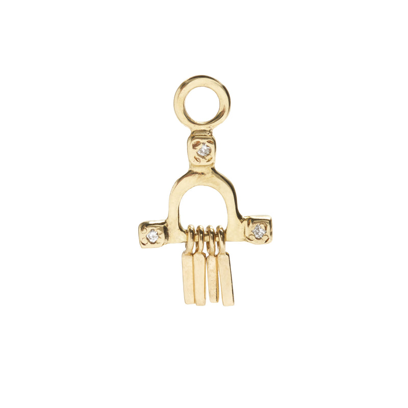 Temple Earring Charm in Gold