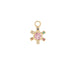 Pinwheel Charm with Pink Sapphire