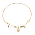Diamond and Sapphire Charms Bangle