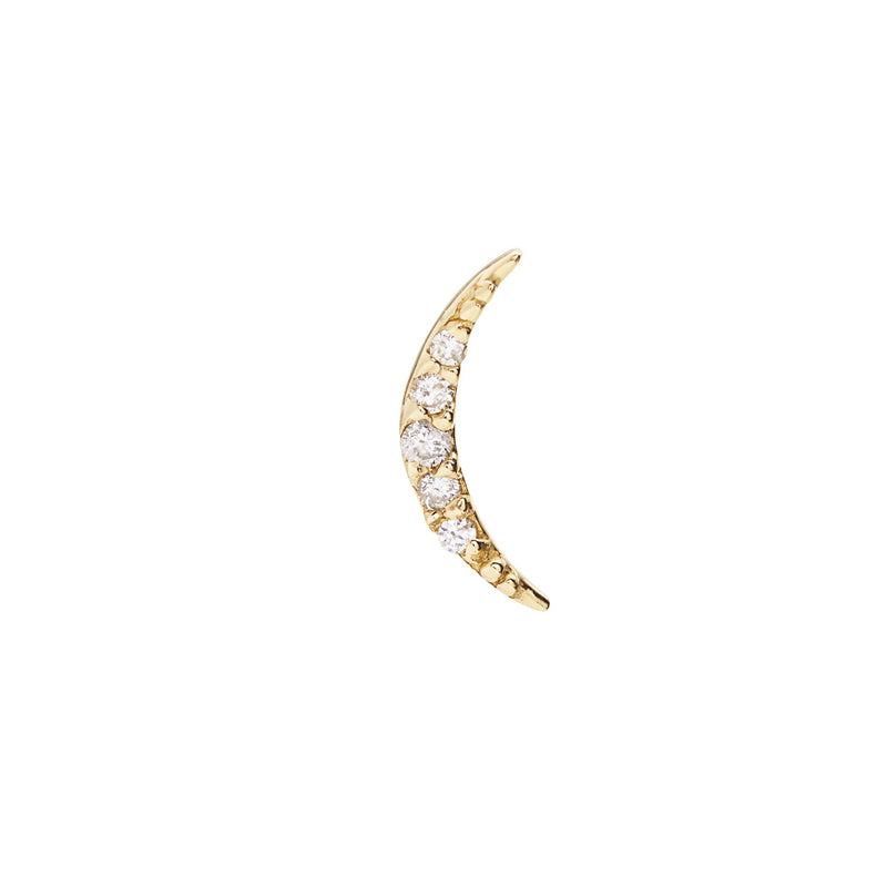 Tiny Crescent Studs