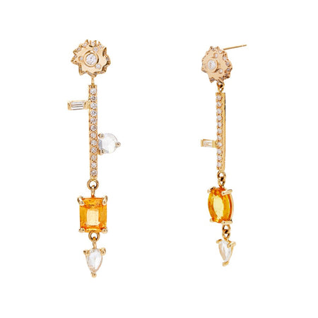 Sapphire Sunburst Drops