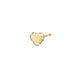 Pave Heart Studs with Diamond