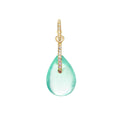 Fluorite Drops on Diamond Hoops