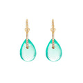 Fluorite Drops on Diamond Hoops