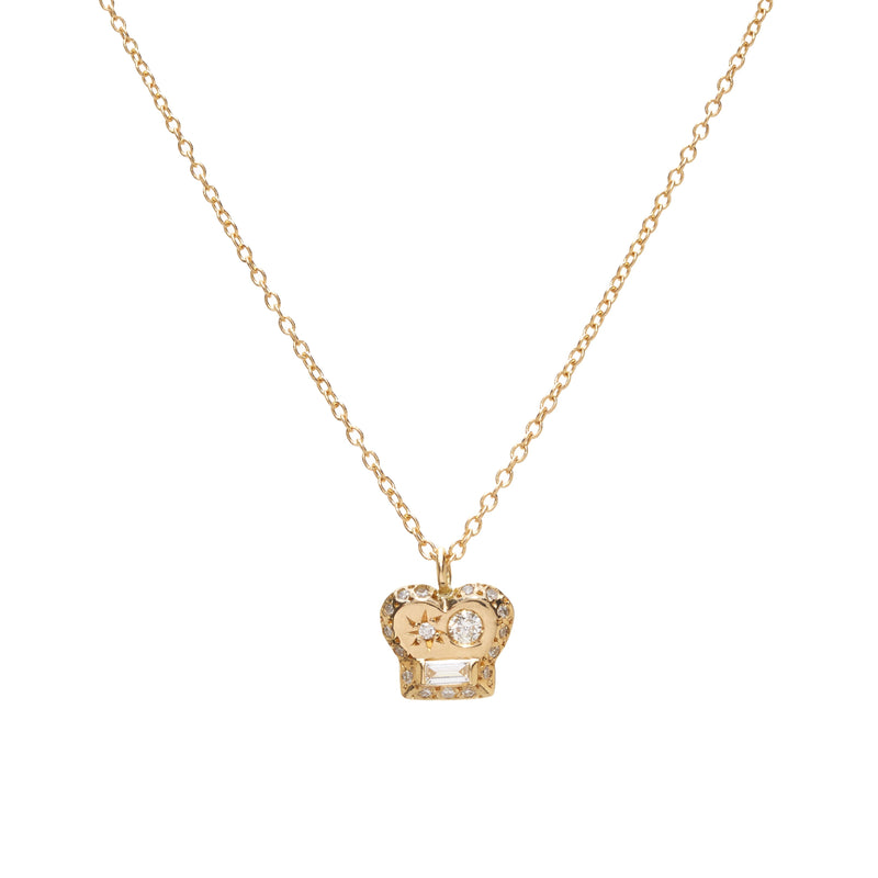 Brian Pendant Necklace with Diamonds