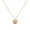 Brian Pendant Necklace with Ruby and Mixed Stones