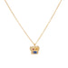 Brian Pendant Necklace with Sapphire and Mixed Stones