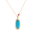 Simone Pendant Necklace with Opal