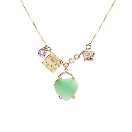 Lucky Heart Charms Necklace