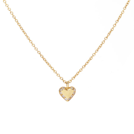 Pavé Diamond Heart Necklace