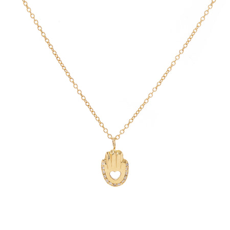 Diamond Hamsa Necklace