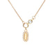 Diamond Oval Pendant Necklace