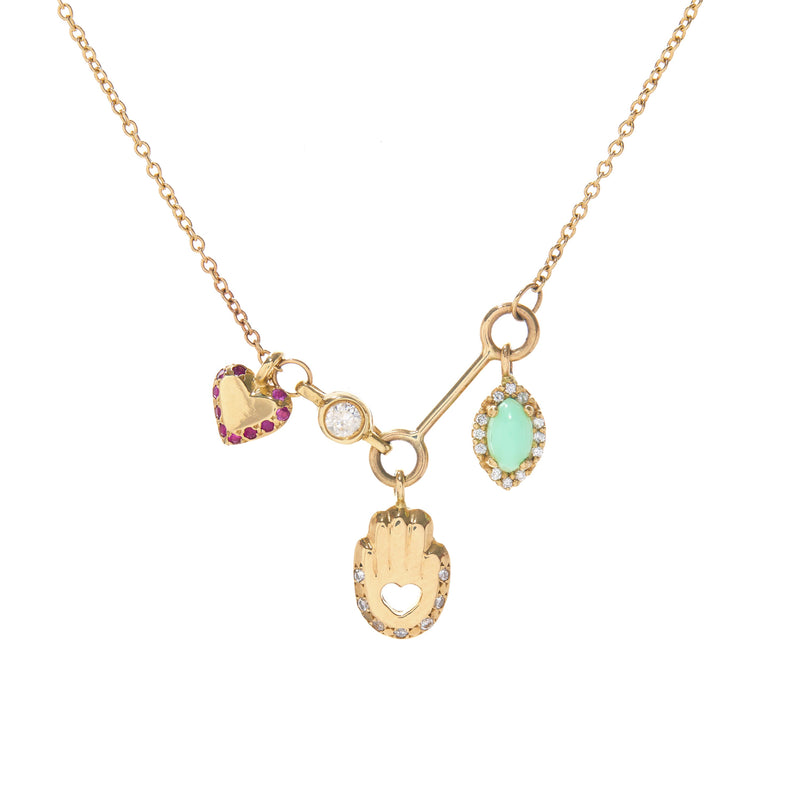 My Heart in Your Hands Charm Necklace