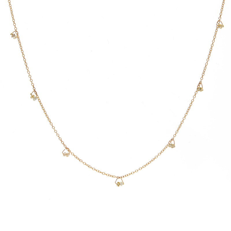 Diamond Beaded Cha Cha Necklace