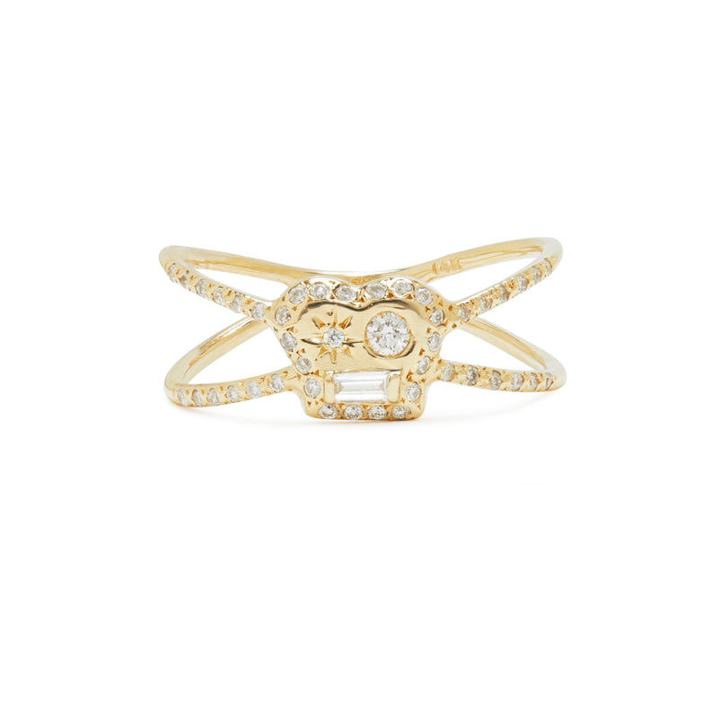 Brian Cage Ring with Diamonds