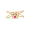 Brian Cage Ring with Mixed Stones