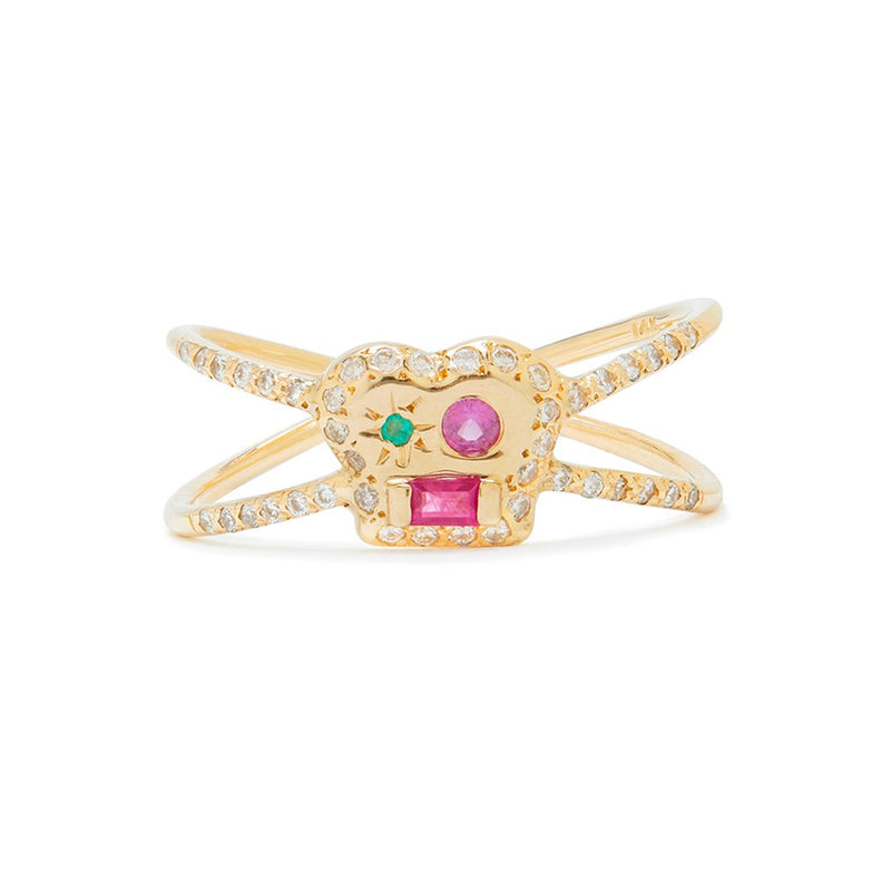 Brian Cage Ring with Mixed Stones