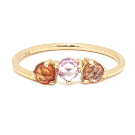 Trinity Ring with Mixed Stones