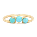 Trinity Ring with Turquoise