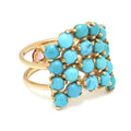Indirissima Ring with Turquoise