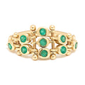 Diadem Ring with Emeralds