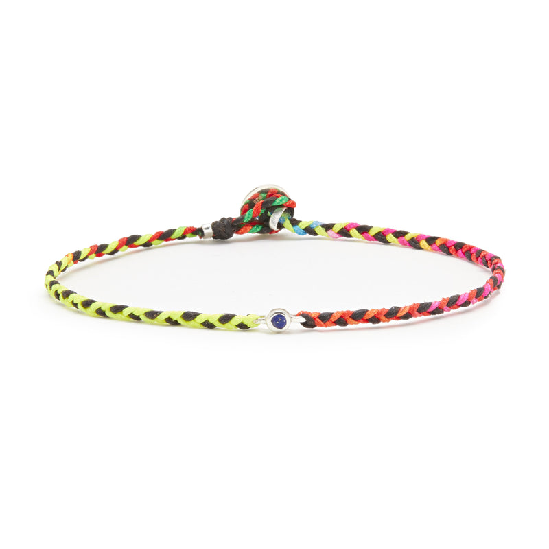 *Limited Edition* Silver Precious Braid Bracelet with Lapis