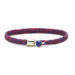 Scosha Fishtail Lapis Button Bracelet in Silver with Berry and Royal Fleck