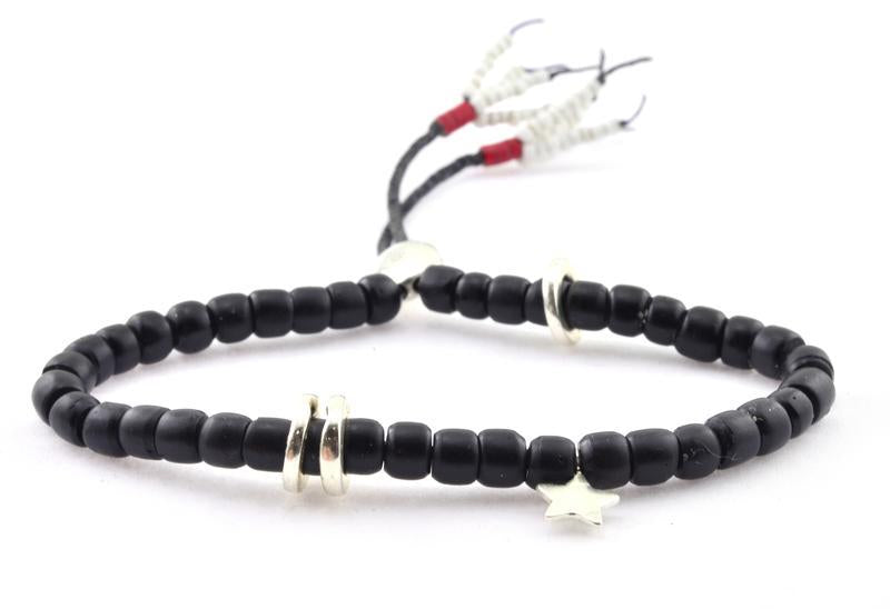 Mantra Bracelet in Black