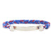 Fishtail Bar Bracelet in Royal Blue, Scarlet, and White