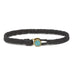 Scosha Fishtail Turquoise Button Bracelet in Brass and Black