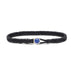 Scosha Classic Fishtail Lapis Button Bracelet in Black
