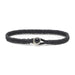 Scosha Classic Fishtail Onyx Button Bracelet in Silver & Black