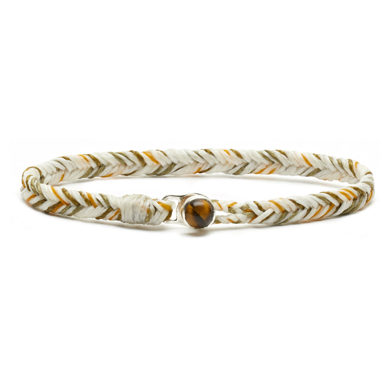 Classic Fishtail Tiger Eye Button in Santal Blend