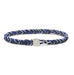 Scosha Classic Fishtail Button Bracelet in White, Indigo, Denim, and Royal Blue