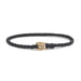 Single Wrap Bracelet in Gold with Black