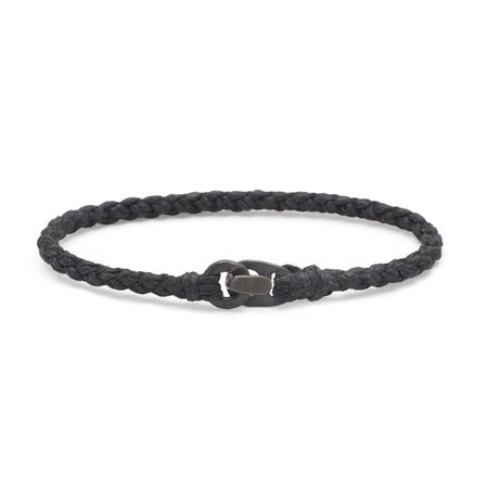 Single Wrap Bracelet in Oxidized Black