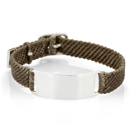 Belt ID in Silver and Army Green Front