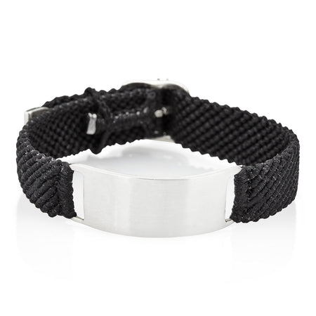 Belt ID in Silver and Black Front