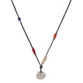 Beaded Shell and Charm Necklace