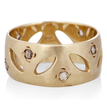 POLLEN RING WITH DIAMONDS