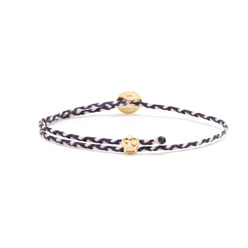 Signature Bracelet with Brian Slider in Indigo/Light Pink Blend