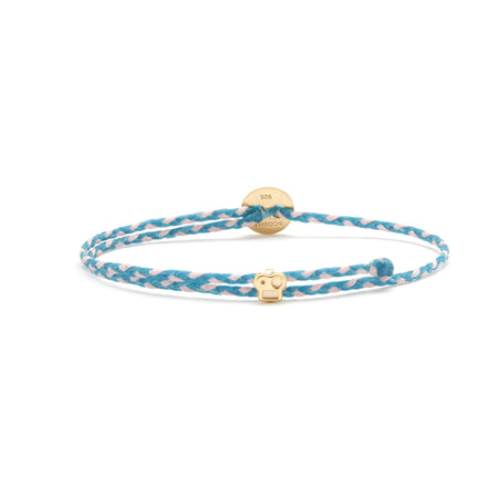 Signature Bracelet with Brian Slider in Turquoise/Light Pink Blend