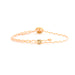 Signature Bracelet with Brian Slider in White/Neon Peach Blend