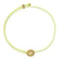 Signature Bracelet in White and Neon Yellow