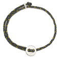 Adjustable Signature Bracelet in Army and Olive