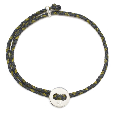 Adjustable Signature Bracelet in Army and Olive