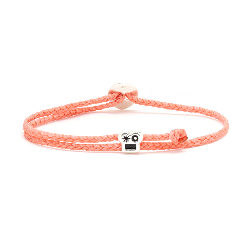 Adjustable Brian Signature Bracelet in Coral
