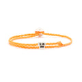Adjustable Brian Signature Bracelet in Neon Orange