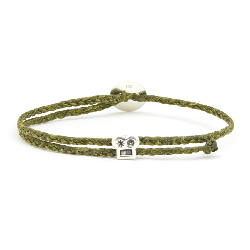 Adjustable Brian Signature Bracelet in Olive