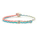 *Limited Edition* Adjustable Brian Signature Bracelet in Rainbow/White Blend